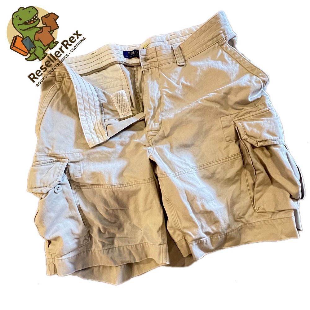 Polo Ralph Lauren Men's Classic Fit Cargo Shorts Khaki Size 38‎